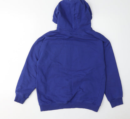 Zara Kids Boys Blue Bart Hoodie 13-14 Years Graphic Pullover
