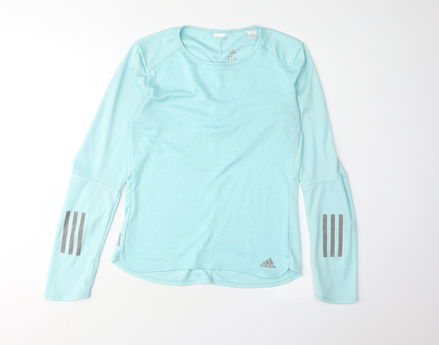 Adidas Women's Blue Long Sleeve Athletic Top Size S