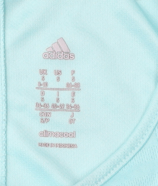 Adidas Women's Blue Long Sleeve Athletic Top Size S