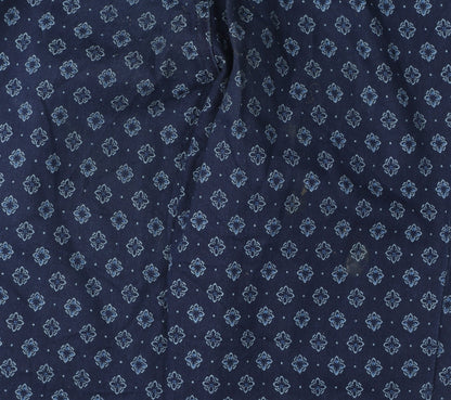 b.young Women's Blue Geometric Skinny Trousers Size 8