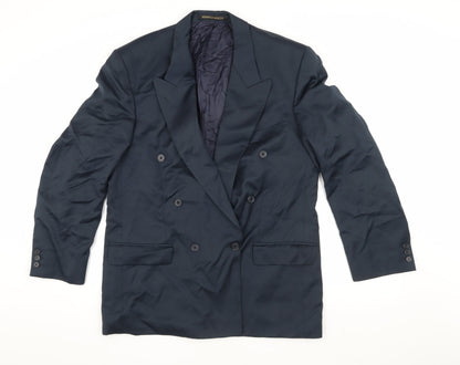 Mens UK Size 40 Marks and Spencer Regular Blue Suit Jacket