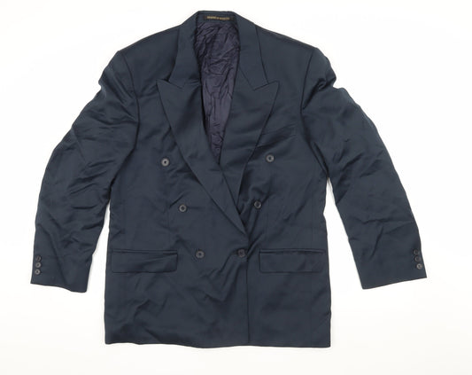 Mens UK Size 40 Marks and Spencer Regular Blue Suit Jacket