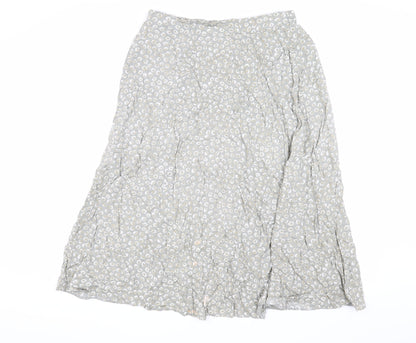 Marks and Spencer Women's Grey A-Line Skirt Size 14