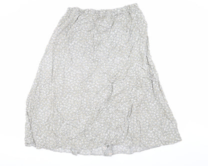 Marks and Spencer Women's Grey A-Line Skirt Size 14