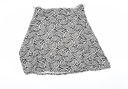 Soon Women's Black Geometric Skirt Size 16