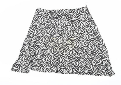 Soon Women's Black Geometric Skirt Size 16