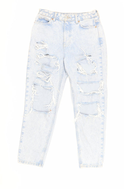 New Look Light Blue Distressed Women's Jeans, Size 8