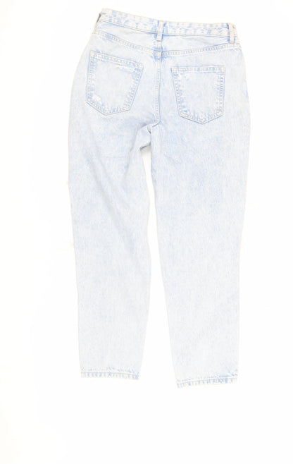 New Look Light Blue Distressed Women's Jeans, Size 8