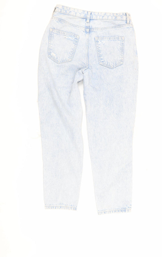 New Look Light Blue Distressed Women's Jeans, Size 8