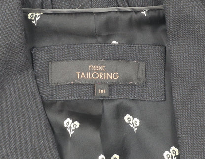 Next Women's Black Long Suit Jacket, Size 10 Tall