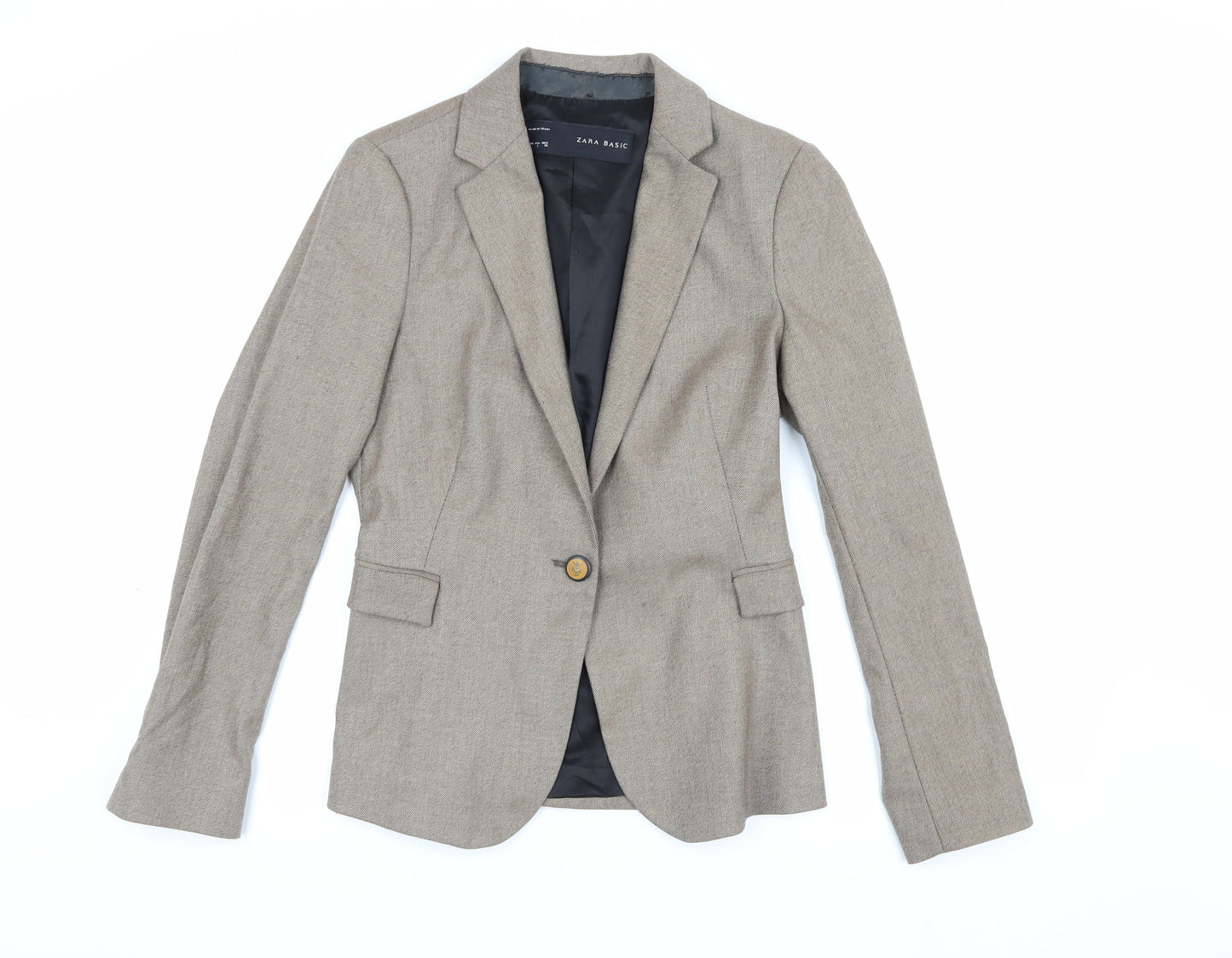 Zara Women's Brown Blazer Jacket Size 8