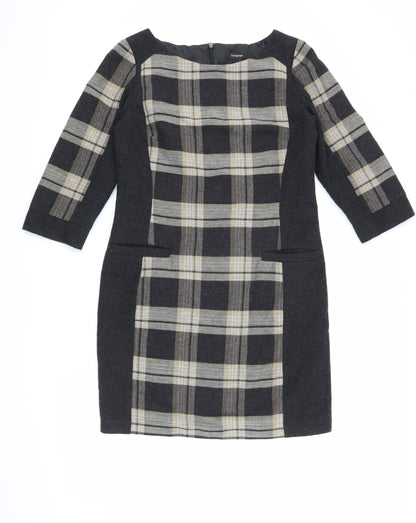 Autograph Women's 3/4 Sleeve Plaid Dress Size 12