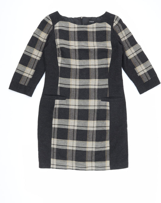 Autograph Women's 3/4 Sleeve Plaid Dress Size 12