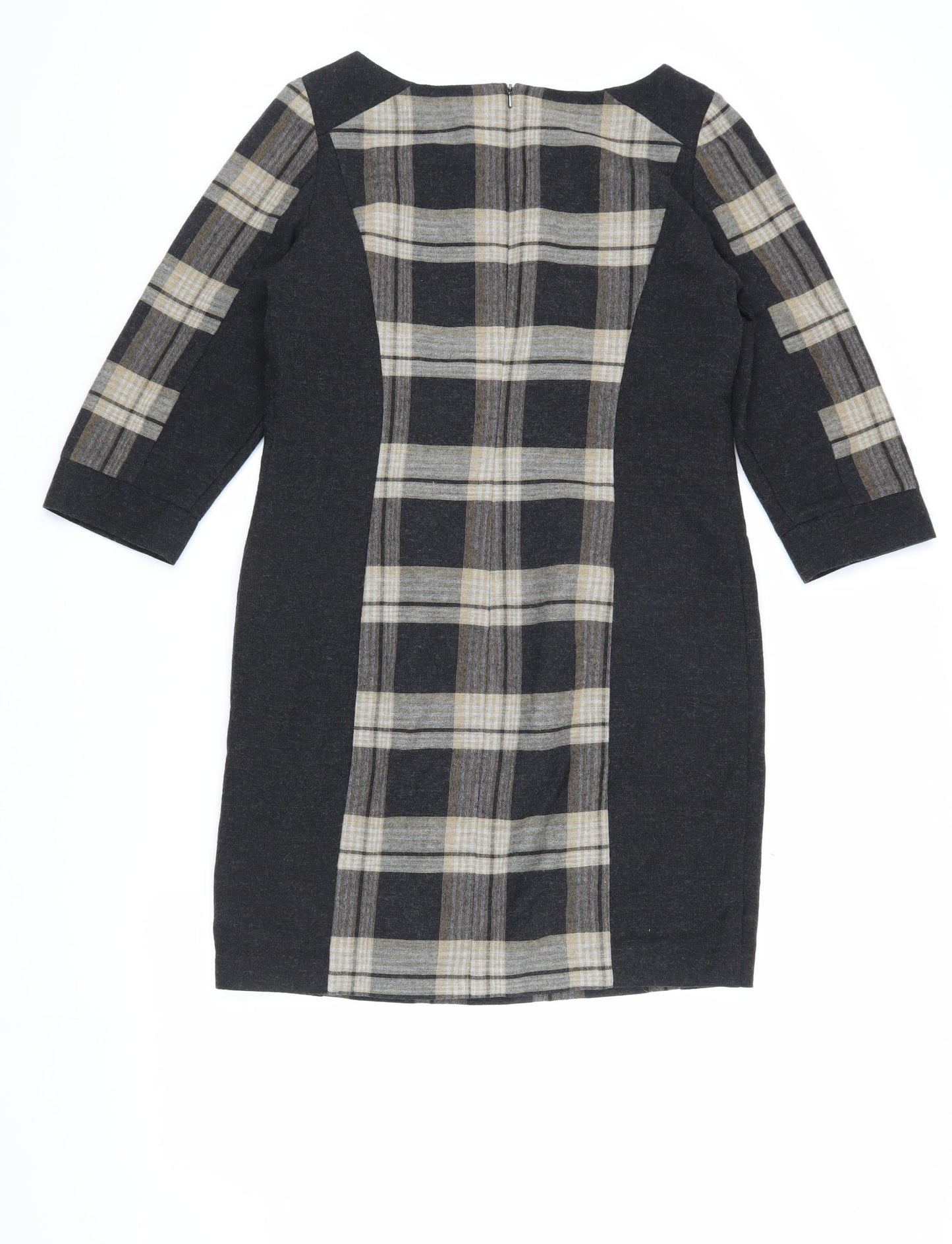 Autograph Women's 3/4 Sleeve Plaid Dress Size 12