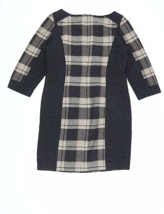 Autograph Women's 3/4 Sleeve Plaid Dress Size 12