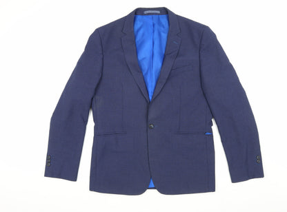 Mens UK Size 40 Marks and Spencer Regular Blue Suit Jacket