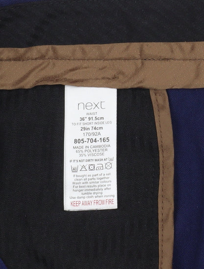 Next Men's Blue Dress Pants, Size 36W 29L, Business Formal