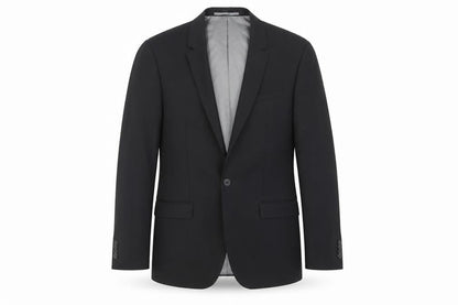 Mens UK Size 38 River Island Regular Black Suit Jacket