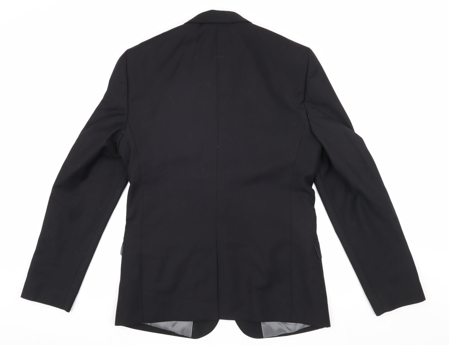 Mens UK Size 38 River Island Regular Black Suit Jacket