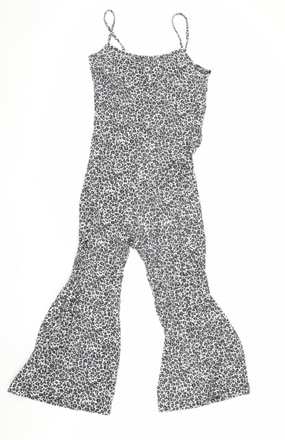 Boohoo Women's Multicoloured Animal Print Jumpsuit Size 10