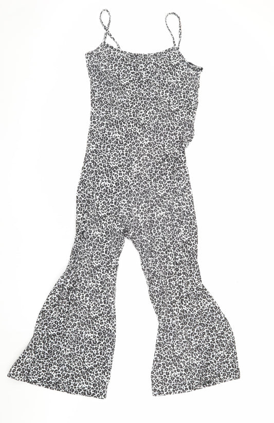 Boohoo Women's Multicoloured Animal Print Jumpsuit Size 10