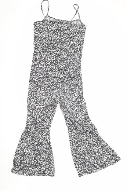 Boohoo Women's Multicoloured Animal Print Jumpsuit Size 10