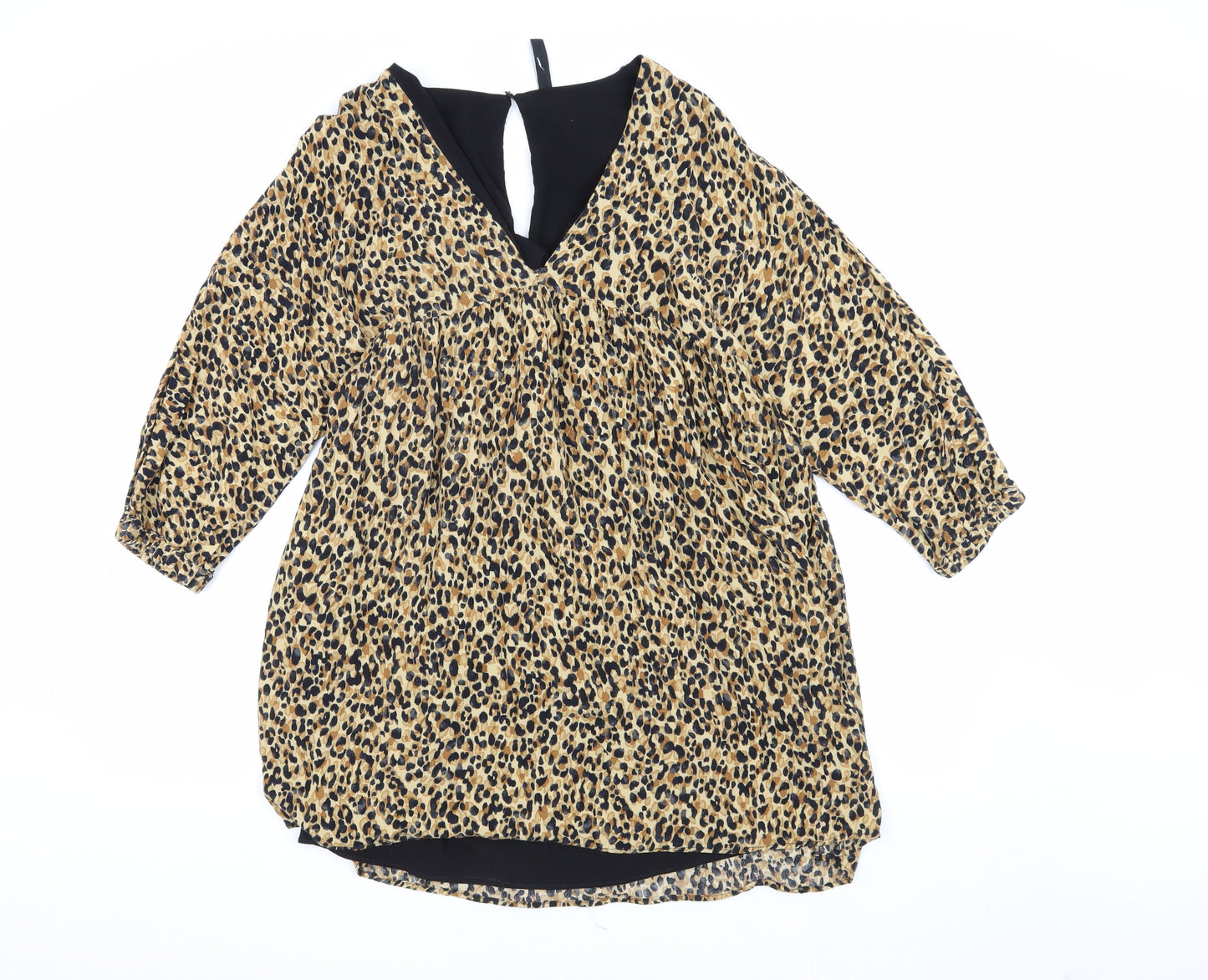 TW Collection Women's Leopard Print Shift Dress S