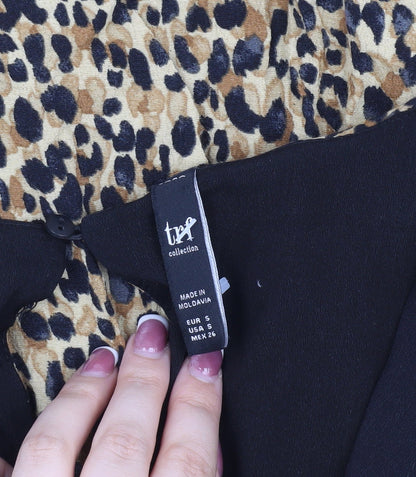 TW Collection Women's Leopard Print Shift Dress S