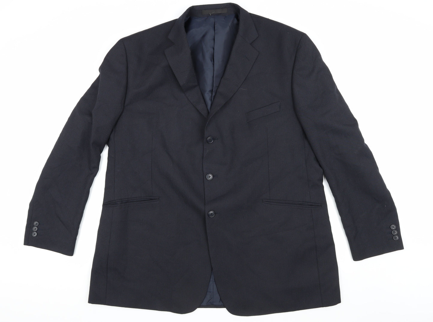 Mens UK Size 48 Marks and Spencer Regular Blue Suit Jacket
