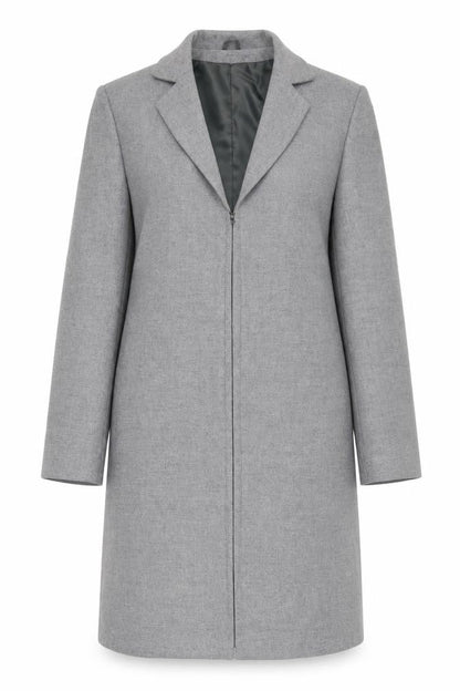 Hay Baker Women's Grey Wool Overcoat Size 10