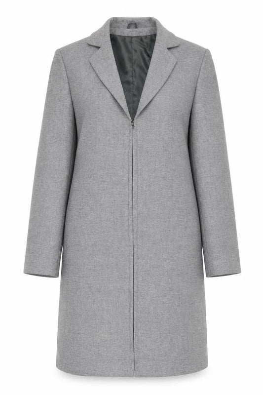 Hay Baker Women's Grey Wool Overcoat Size 10