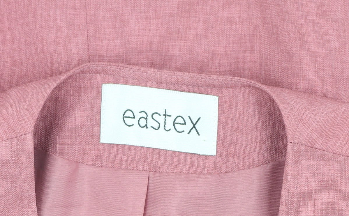 Eastex Women's Pink Blazer Size 10 Woven Long Sleeve