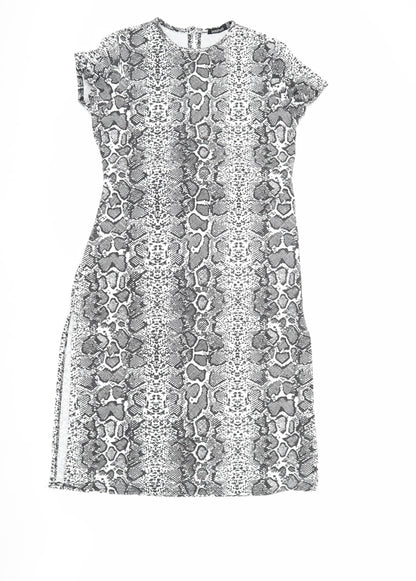 Boohoo Women's Multicoloured Animal Print Dress Size 10