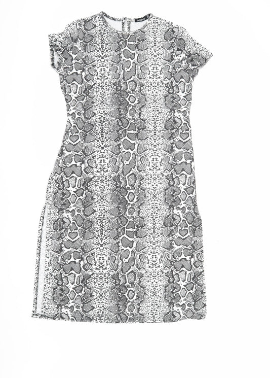 Boohoo Women's Multicoloured Animal Print Dress Size 10