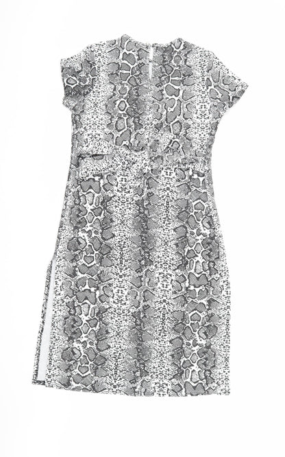 Boohoo Women's Multicoloured Animal Print Dress Size 10