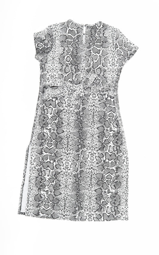 Boohoo Women's Multicoloured Animal Print Dress Size 10