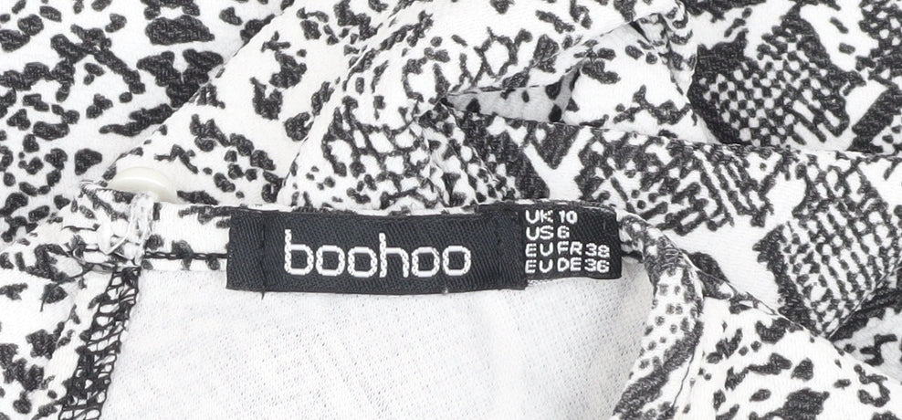 Boohoo Women's Multicoloured Animal Print Dress Size 10