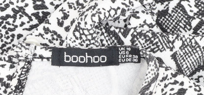 Boohoo Women's Multicoloured Animal Print Dress Size 10