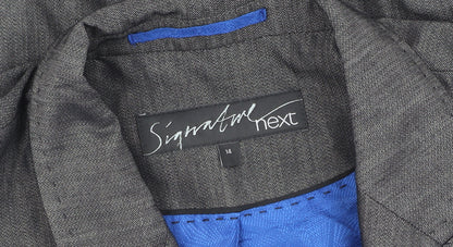 Next Women’s Grey Blazer Size 14 Classic Business