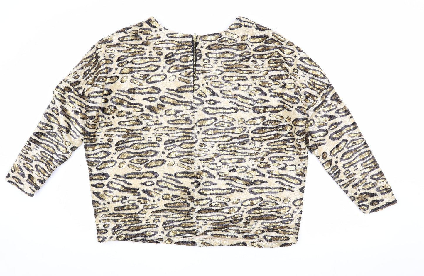 Womens UK Size M Zara Multicoloured Basic T-Shirt