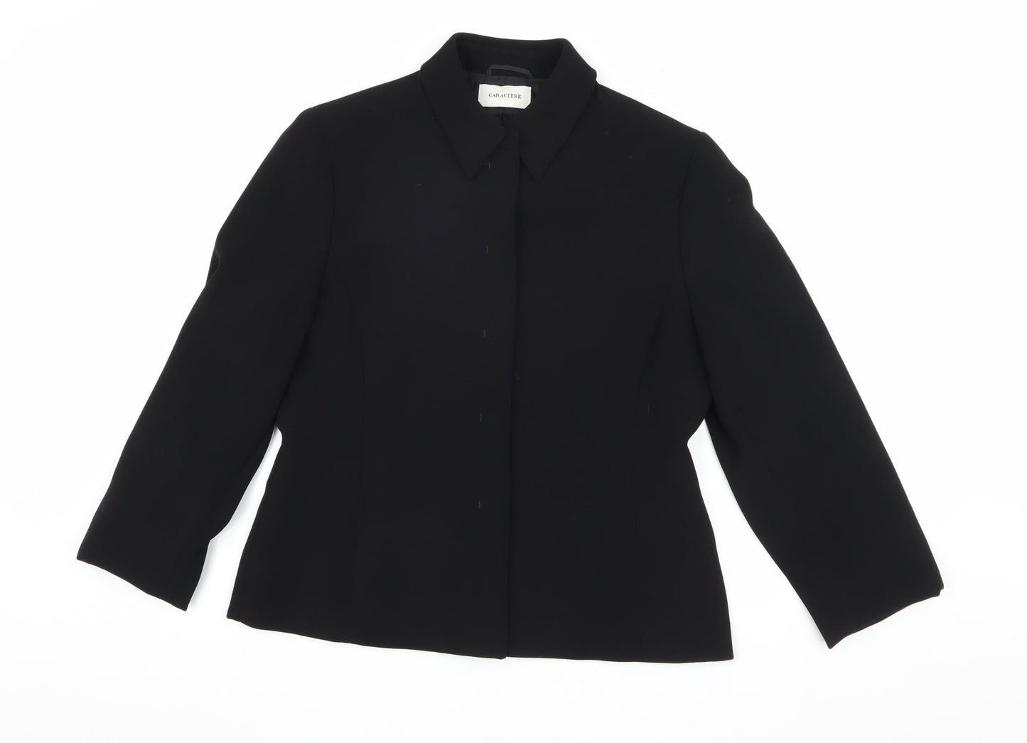 Caractère Women's Black Regular Jacket Size 14