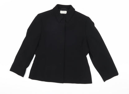 Caractère Women's Black Regular Jacket Size 14