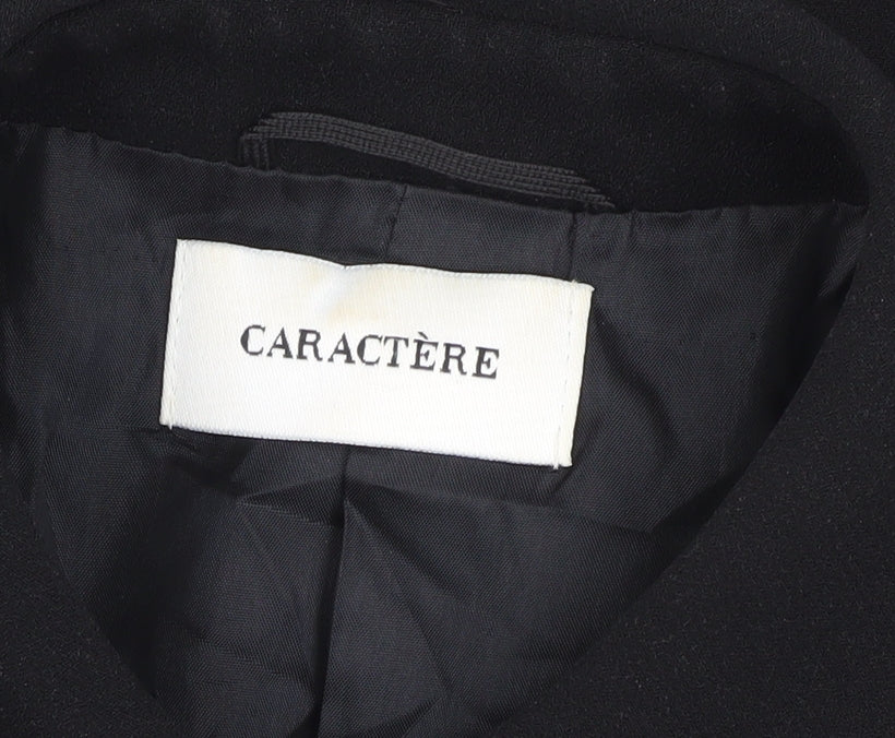 Caractère Women's Black Regular Jacket Size 14