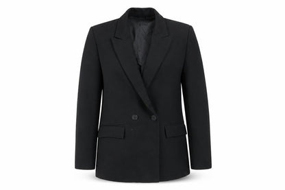 Zara Women's Black XS Blazer Double-Breasted Classic