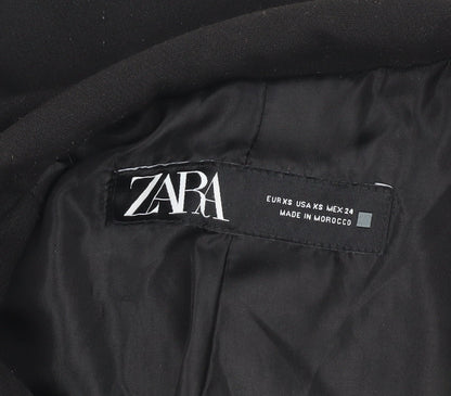 Zara Women's Black XS Blazer Double-Breasted Classic