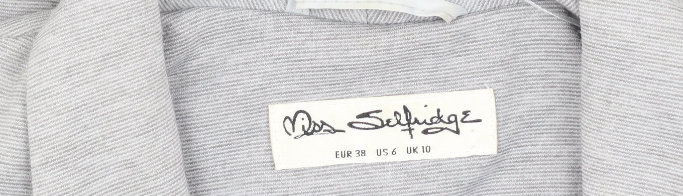 Miss Selfridge Women's Grey Blazer Size 10