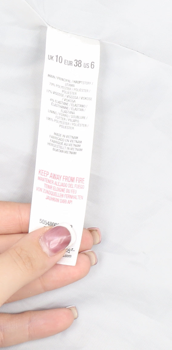 Miss Selfridge Women's Grey Blazer Size 10