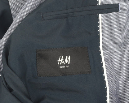 Mens UK Size 36 H&M Regular Blue Suit Jacket
