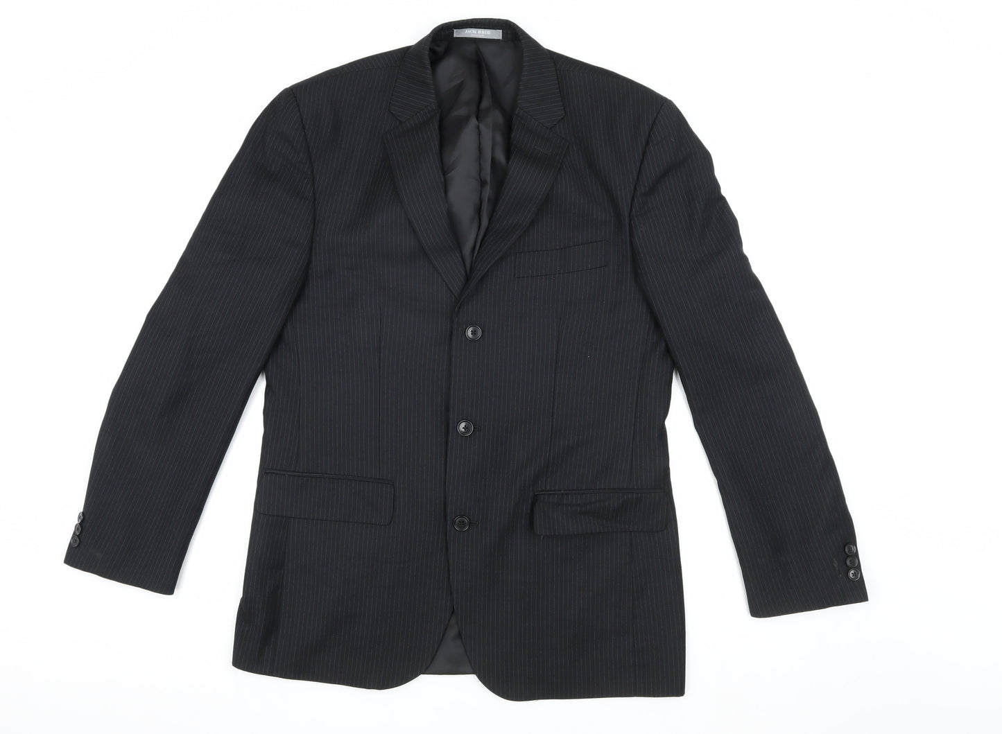 Mens UK Size 40 Jack Reid Regular Black Suit Jacket