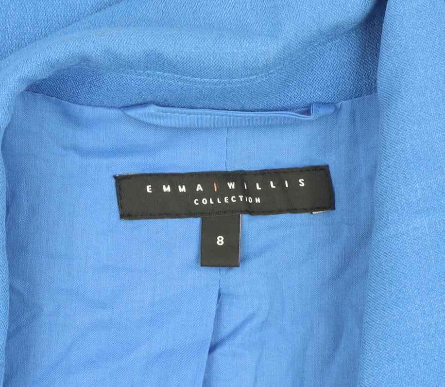 Emma Willis Women's Blue Blazer, Size 8, Workwear
